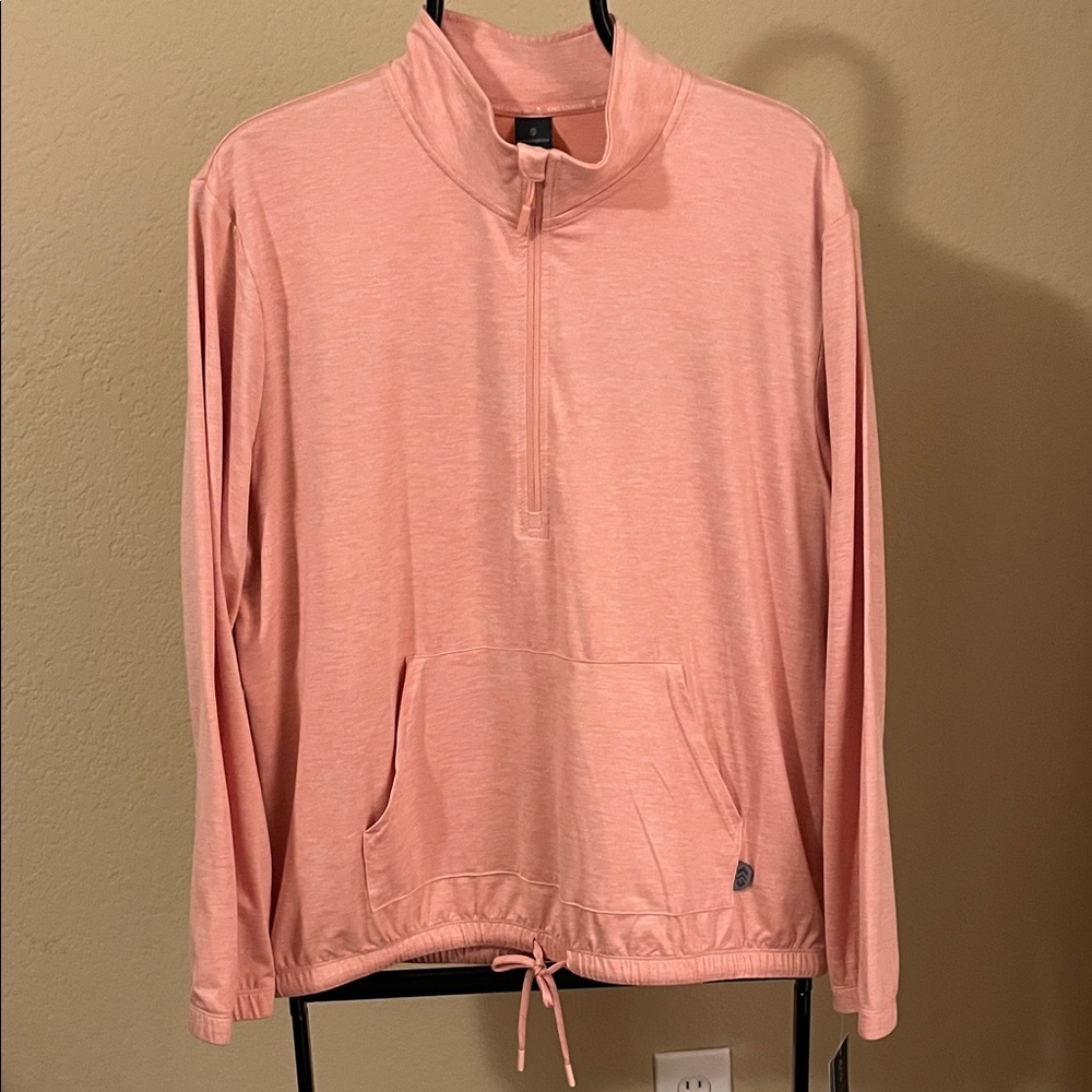 Free Country Womens Long Sleeve Moisture Wicking Zipper Active Mock Neck